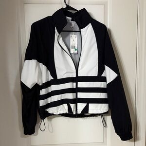adidas Black and White Bomber Jacket